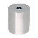 CRL Brushed Stainless Clad Aluminum Standoff Base 1-1/2" Diameter by 1-1/2" Long