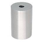 CRL Brushed Stainless Clad Aluminum Standoff Base 1-1/2" Diameter by 2" Long