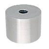 CRL Brushed Stainless Clad Aluminum 2" Diameter by 1 - 1/2" Long Standoff Base