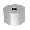 CRL Brushed Stainless Clad Aluminum 2" Diameter by 1" Long Standoff Base