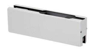 CRL Aluminum Finish Top or Bottom Patch Fitting - Less Fitting