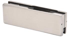 CRL Brushed Stainless Finish Top or Bottom Patch Fitting - Less Fitting