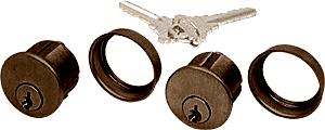 CRL Duranodic Bronze Finish AMR Series Double Keyed Cylinders