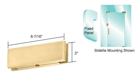 CRL Polished Brass Finish AMR Series Sidelite or Glass Door Mounted Keeper