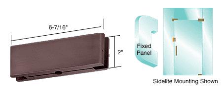 CRL Duranodic Bronze Finish AMR Series Sidelite or Glass Door Mounted Keeper