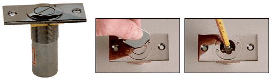 CRL Brushed Nickel Dust Proof Keeper Locking Option