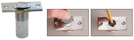 CRL Polished Stainless Dust Proof Keeper Locking Option