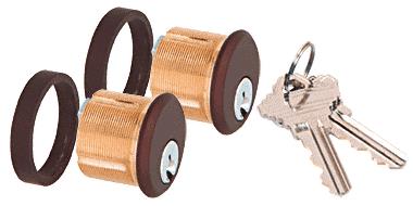 CRL Duranodic Bronze Finish AMR215 Series Double Keyed Cylinders