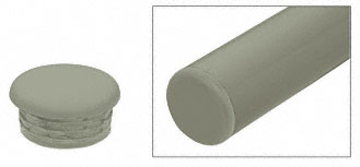 CRL Beige Gray Quick Connect Color Match End Cap for 1-1/2" Diameter Tubing