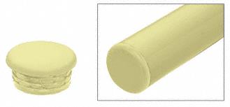 CRL Chromate (Unfinished) Quick Connect Color Match End Cap for 1-1/2" Diameter Tubing