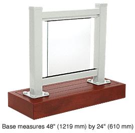 CRL Agate Gray 100 Series Aluminum Glass Railing System Large Showroom Display