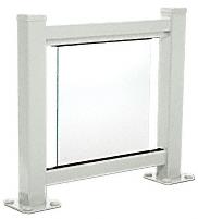 CRL Agate Gray 100 Series Aluminum Glass Railing System Large Showroom Display- No Base