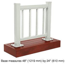 CRL Agate Gray 100 Series Aluminum Picket Railing System Large Showroom Display