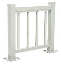 CRL Agate Gray 100 Series Aluminum Picket Railing System Large Showroom Display- No Base