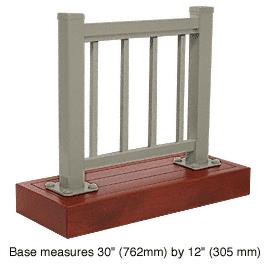 CRL Beige Gray 100 Series Aluminum Picket Railing System Small Showroom Display