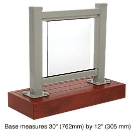 CRL Beige Gray 100 Series Aluminum Glass Railing System Small Showroom Display