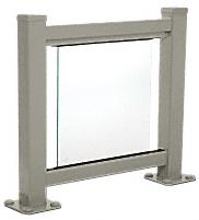 CRL Beige Gray 100 Series Aluminum Glass Railing System Small Showroom Display- No Base