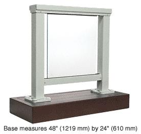 CRL Agate Gray 200 Series Aluminum Glass Railing System Large Showroom Display