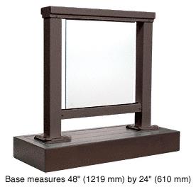 CRL Matte Bronze 200 Series Aluminum Glass Railing System Large Showroom Display