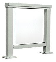 CRL Agate Gray 200 Series Aluminum Glass Railing System Large Showroom Display- No Base