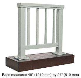 CRL Agate Gray 200 Series Aluminum Picket Railing System Large Showroom Display