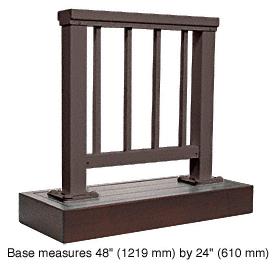 CRL Matte Bronze 200 Series Aluminum Picket Railing System Large Showroom Display