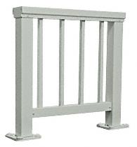 CRL Agate Gray 200 Series Aluminum Picket Railing System Large Showroom Display- No Base