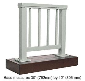 CRL Agate Gray 200 Series Aluminum Picket Railing System Small Showroom Display