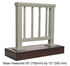 CRL Beige Gray 200 Series Aluminum Picket Railing System Small Showroom Display