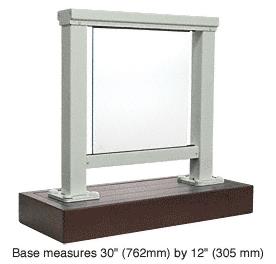CRL Agate Gray 200 Series Aluminum Glass Railing System Small Showroom Display