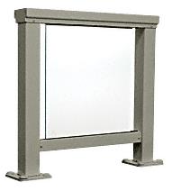 CRL Beige Gray 200 Series Aluminum Glass Railing System Small Showroom Display- No Base