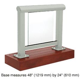 CRL Agate Gray 350 Series Aluminum Glass Railing System Large Showroom Display