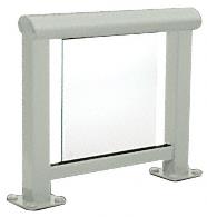 CRL Agate Gray 350 Series Aluminum Glass Railing System Large Showroom Display- No Base