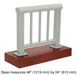 CRL Agate Gray 350 Series Aluminum Picket Railing System Large Showroom Display