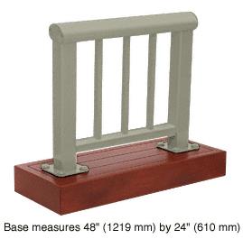 CRL Beige Gray 350 Series Aluminum Picket Railing System Large Showroom Display