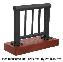 CRL Maate Black 350 Series Aluminum Picket Railing System Large Showroom Display