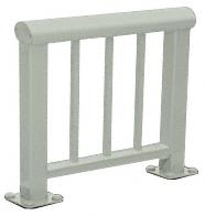 CRL Agate Gray 350 Series Aluminum Picket Railing System Large Showroom Display- No Base