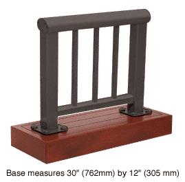 CRL Matte Bronze 350 Series Aluminum Picket Railing System Small Showroom Display