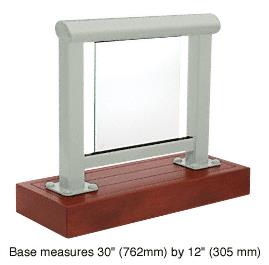 CRL Agate Gray 350 Series Aluminum Glass Railing System Small Showroom Display