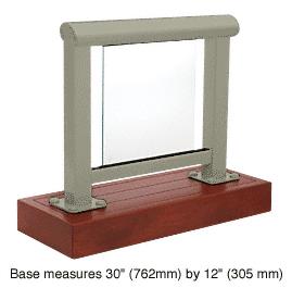 CRL Beige Gray 350 Series Aluminum Glass Railing System Small Showroom Display