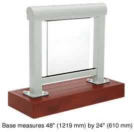 CRL Agate Gray 300 Series Aluminum Glass Railing System Large Showroom Display
