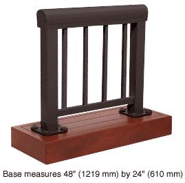 CRL Matte Bronze 300 Series Aluminum Picket Railing System Large Showroom Display