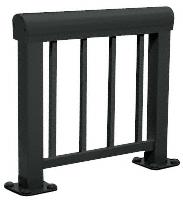 CRL Matte Black 300 Series Aluminum Picket Railing System Large Showroom Display- No Base