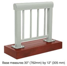 CRL Agate Gray 300 Series Aluminum Picket Railing System Small Showroom Display