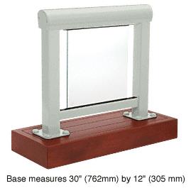 CRL Agate Gray 300 Series Aluminum Glass Railing System Small Showroom Display