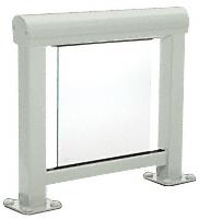 CRL Agate Gray 300 Series Aluminum Glass Railing System Small Showroom Display- No Base