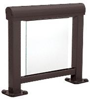 CRL Matte Bronze 300 Series Aluminum Glass Railing System Small Showroom Display- No Base