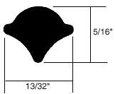 CRL Locking Strip for Two-Piece Weatherstrip - 13/32" Wide - 50 ft Roll