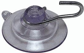 1-1/8" Small Suction Cups with Metal Hooks - 25 pack