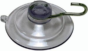 1-3/4" Medium Suction Cups with Metal Hooks - 25 pack
